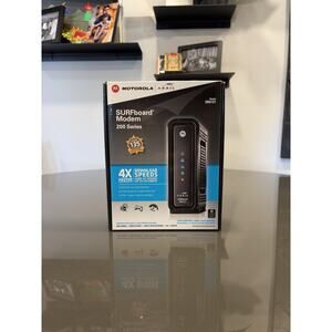 Motorola SB6121 Surfboard Extreme Cable Modem Router Black, DOCSIS 3.0 Ethernet